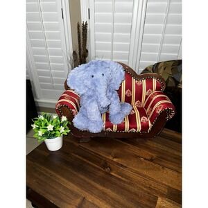 JELLYCAT London Sitting Elephant Fuddle Wuddle Plush Lovey Blue Stuffed Toy
